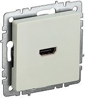 Розетка HDMI без рамки IEK Brite РHDMI-0-БрКр 1-м. бежевый картинка